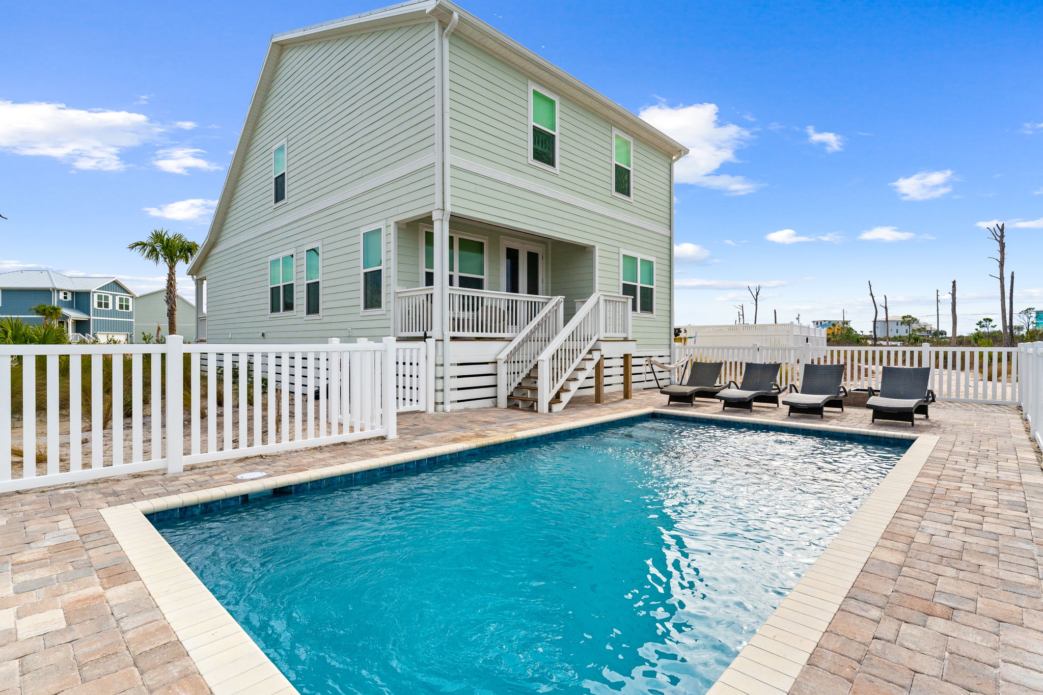 Coco Cabana beach house with its private pool
